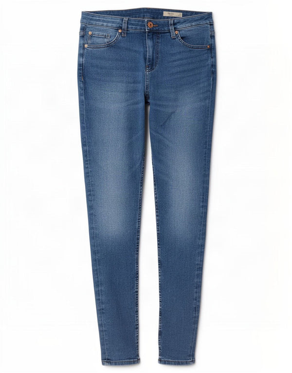 Marks & Spencer Damskie The Ivy Skinny Jeans UK 14 Duże W34 L29 Niebieskie Bawełniane