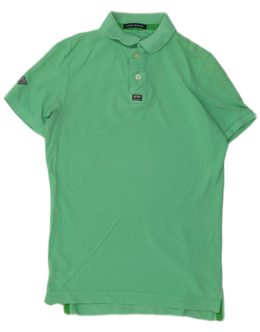 Męska koszulka polo do rugby Superdry, średnia, zielona bawełna