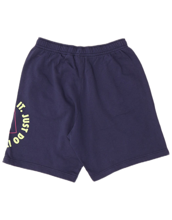 Męskie spodenki sportowe Nike Graphic Regular, średnie, granatowe, bawełniane, sportowe