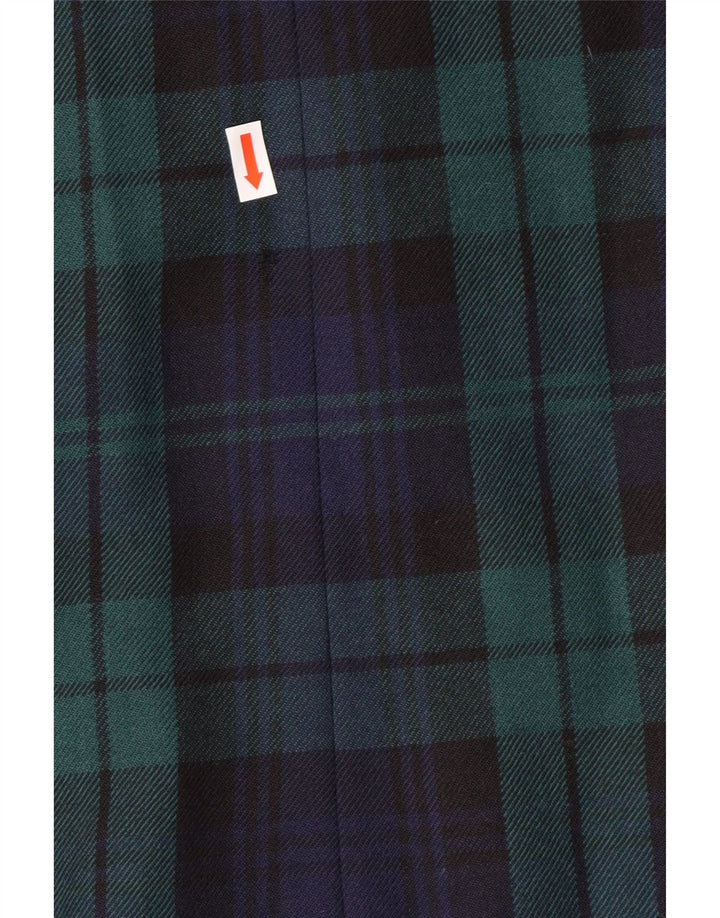 LUISA SPAGNOLI Damska marynarka IT 46 w dużą zieloną kratę, klasyczna