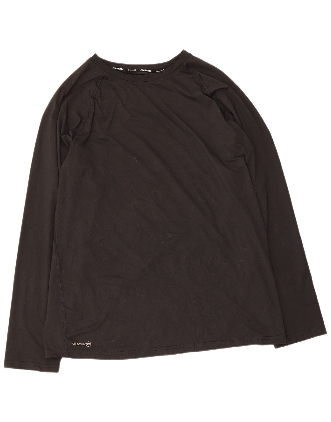 Męska koszulka z długim rękawem RUSSELL ATHLETIC, XL, szary, poliester