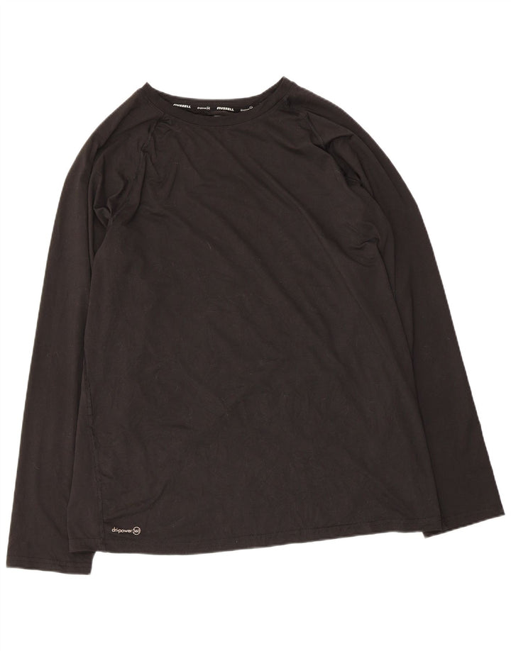 Męska koszulka z długim rękawem RUSSELL ATHLETIC, XL, szary, poliester