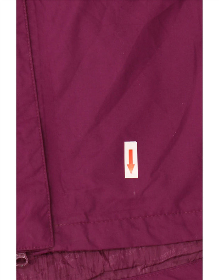 Damska kurtka przeciwdeszczowa Mountain Warehouse UK 16, duży, fioletowy nylon w bloki kolorów