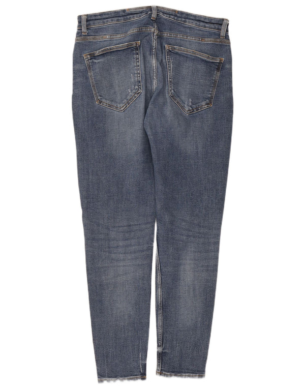 Męskie jeansy Zara w trudnej sytuacji, EU 46 XL W36 L31, niebieska bawełna