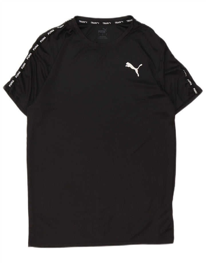 Męski T-shirt z grafiką PUMA, mały, czarny poliester