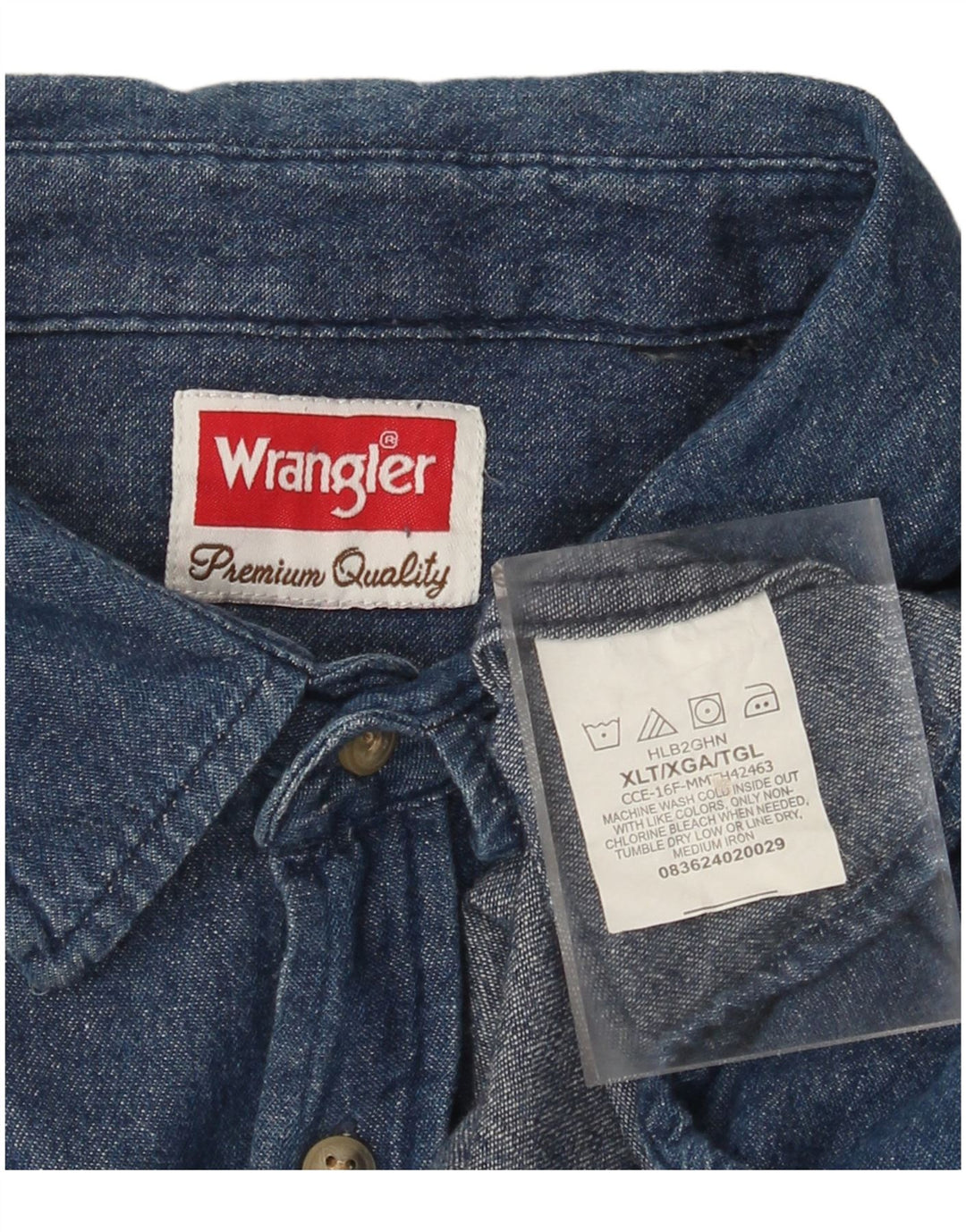 Męska koszula dżinsowa Wrangler XL w kolorze niebieskim