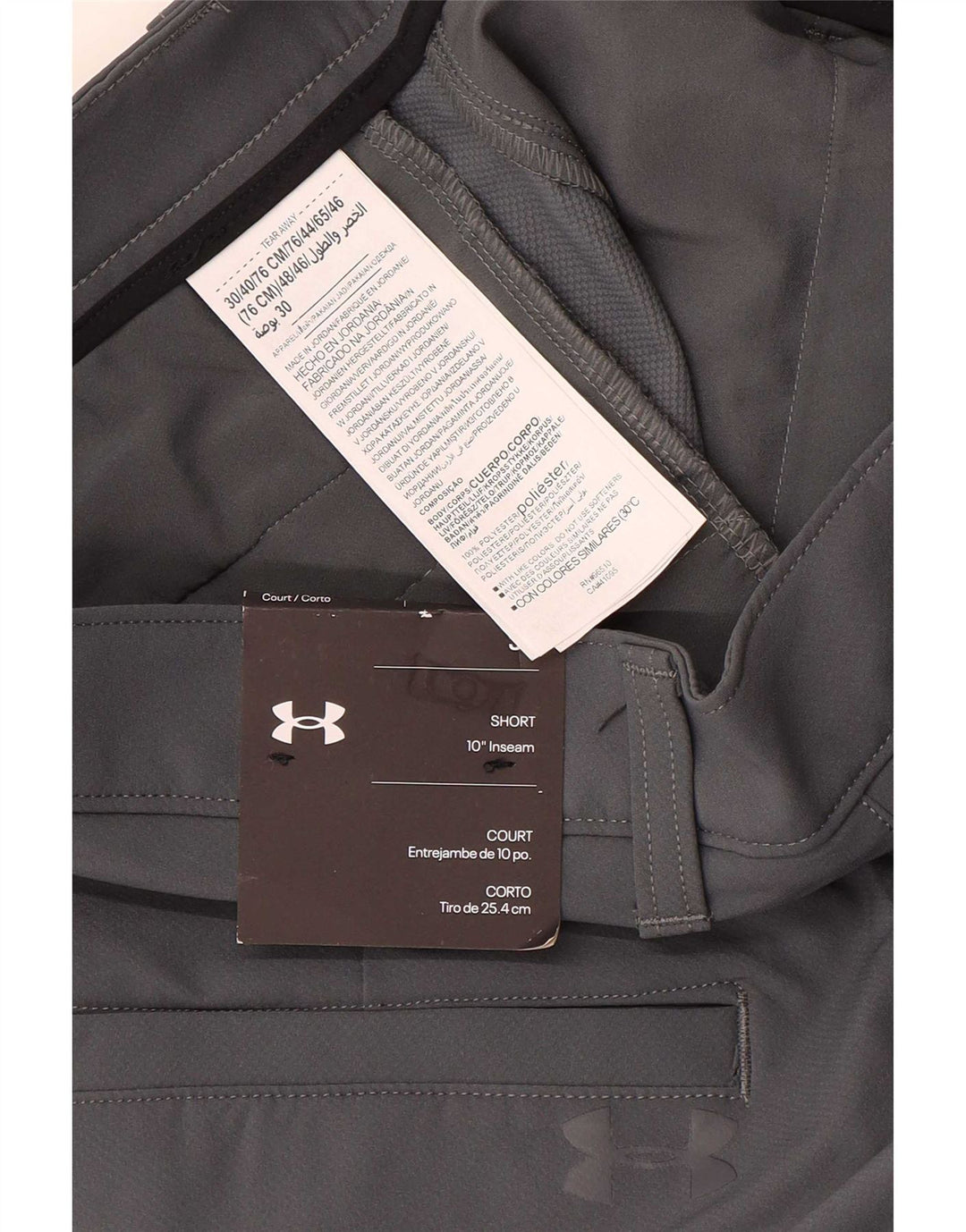 Męskie spodenki Chino Under Armour W30 Średni szary poliester