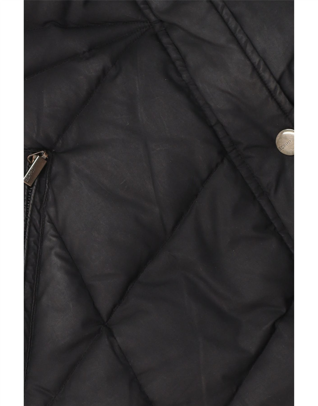 Damska ocieplana kurtka Esprit UK 16, duża, czarna, poliester