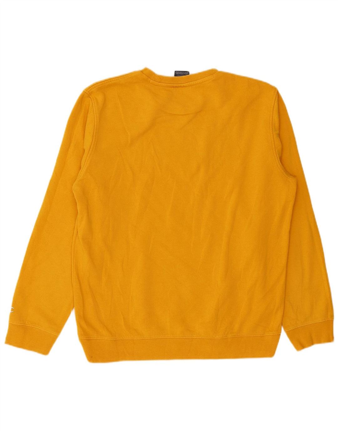 Męski sweter z grafiką Champion, duży, żółty, bawełniany