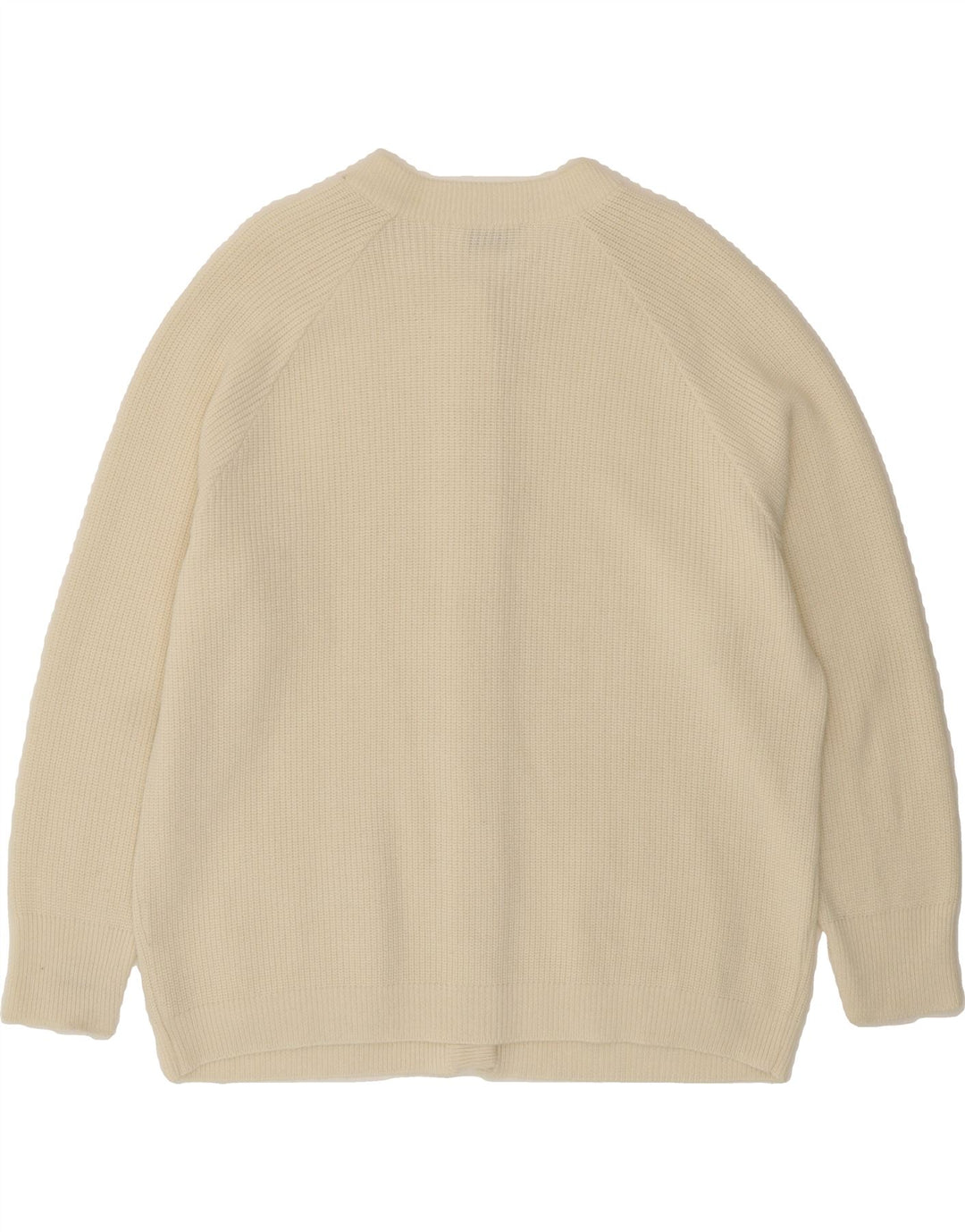 VINTAGE Womens Cardigan Sweater IT 46 Large Off White Polyacrylic Vintage Vintage and Second-Hand Vintage from Messina Hembry 