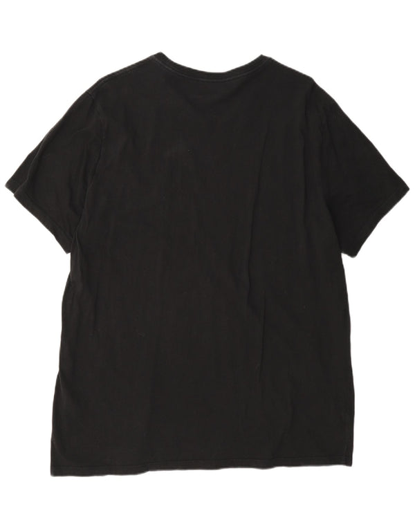 Męski T-shirt Levi's Slim Fit z grafiką, 2XL, czarna bawełna