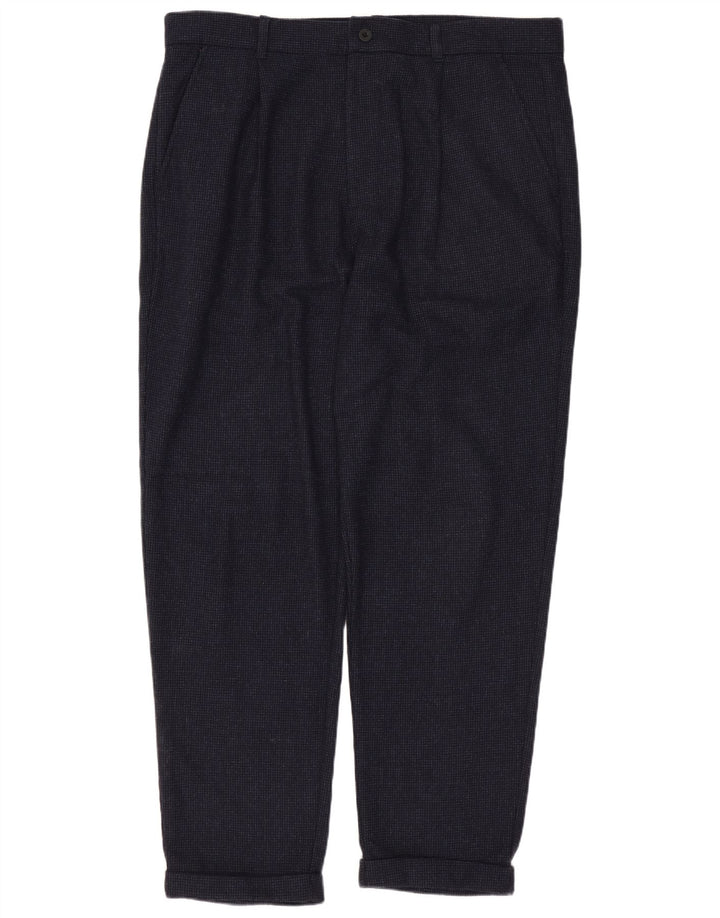 Męskie spodnie chino JACK WILLS W36 L27 granatowo-wełniane