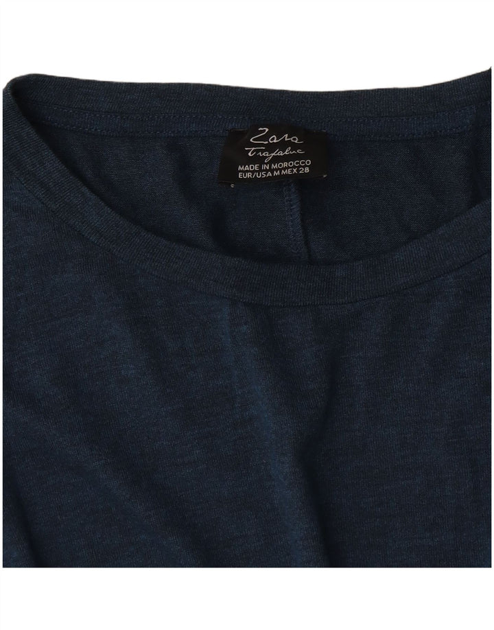 Damska bluzka oversize Zara UK 14, średni granat