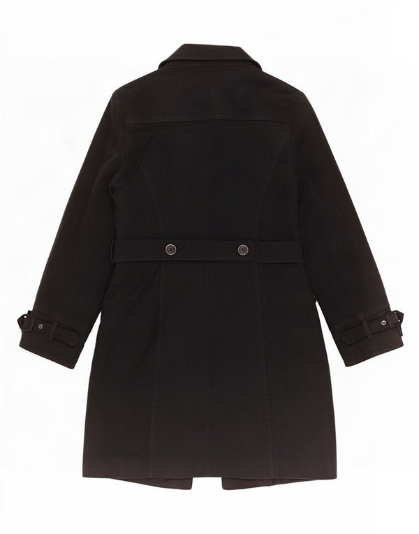 Oasis Womens Windbreaker Coat UK 12 Medium Black Cotton