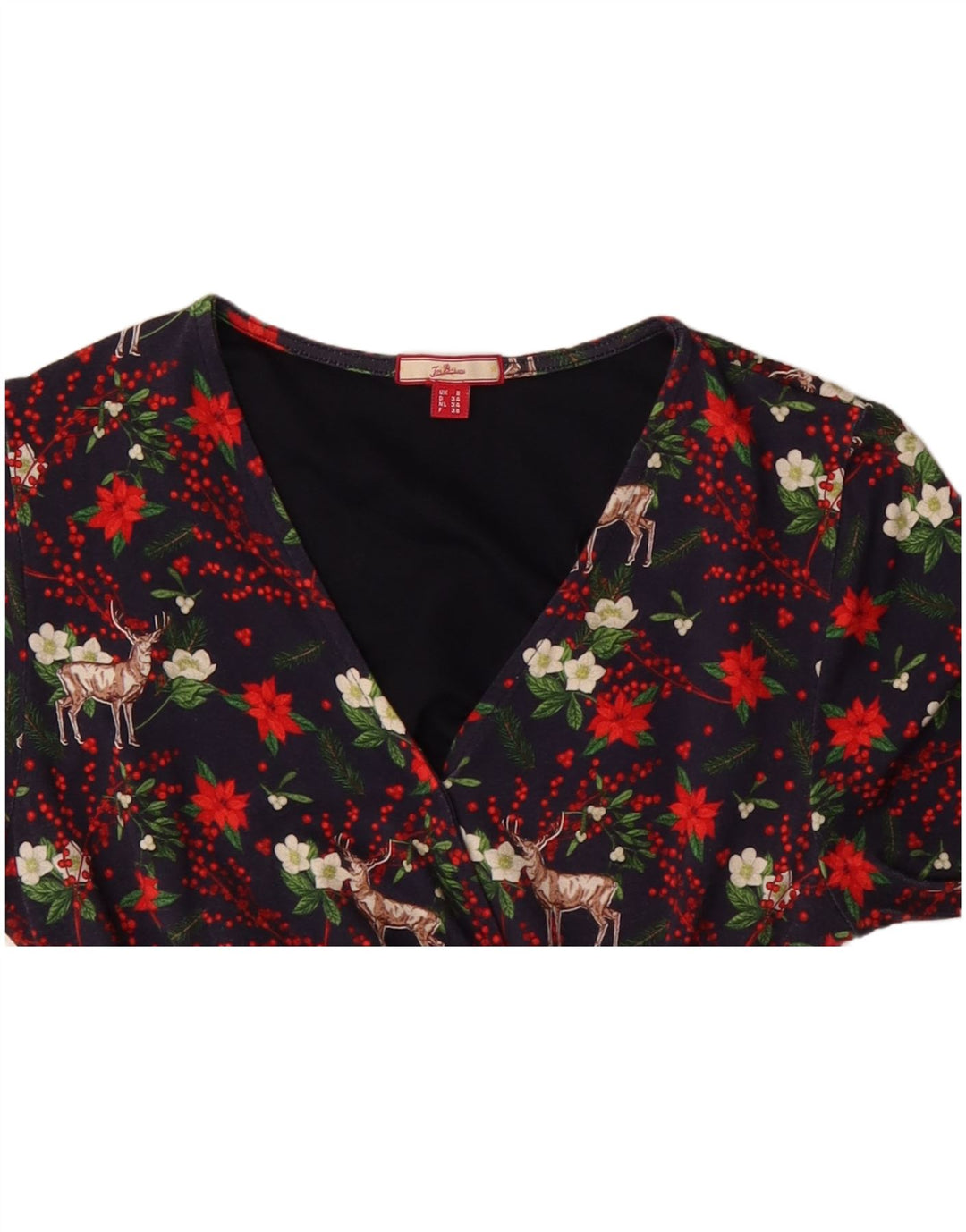 Sukienka damska Joe Browns UK 8 Small, granatowa, w kwiaty, wiskoza