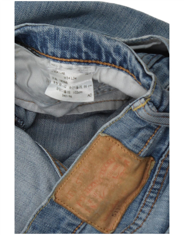 Męskie jeansy Levi's 511 Slim W34 L34 Niebieskie