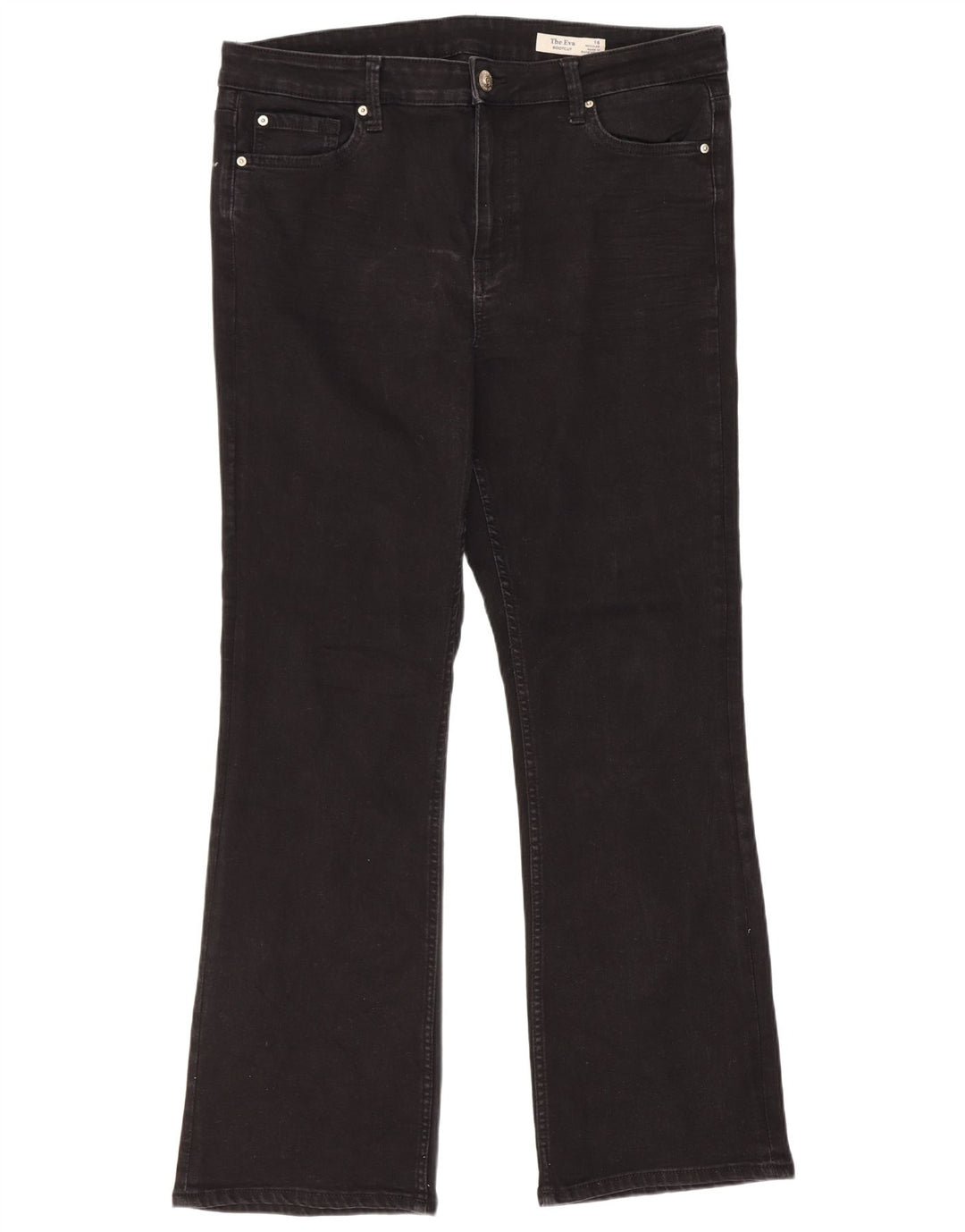 Marks & Spencer Damskie Jeansy Eva Bootcut UK 16 Duże W34 L30 Czarne