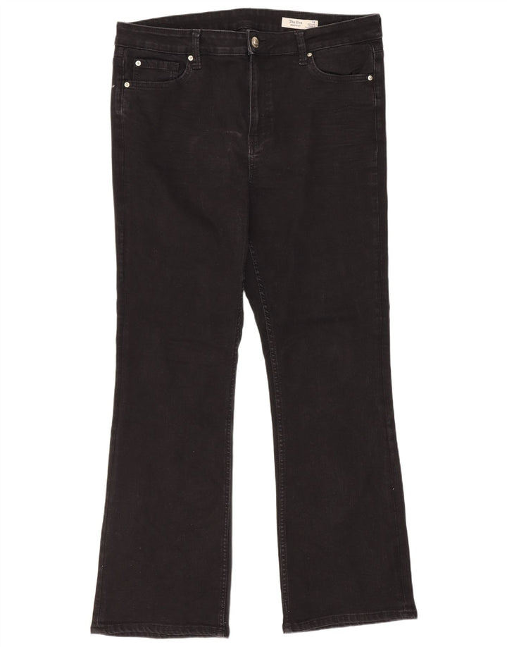 Marks & Spencer Damskie Jeansy Eva Bootcut UK 16 Duże W34 L30 Czarne