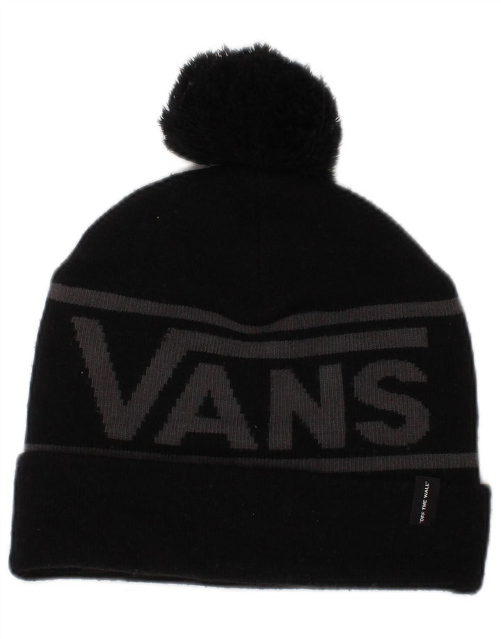 Męska czapka beanie Vans z grafiką w jednym rozmiarze, czarna, akrylowa z blokami kolorów