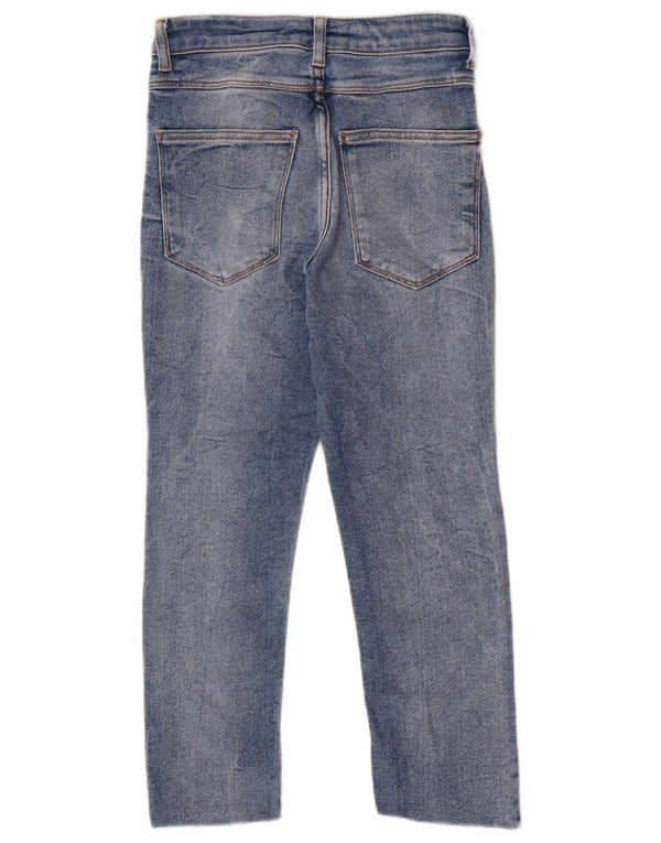 Dżinsy damskie Zara Capri Distressed Slim EU 36 XS W26 L22 Niebieskie