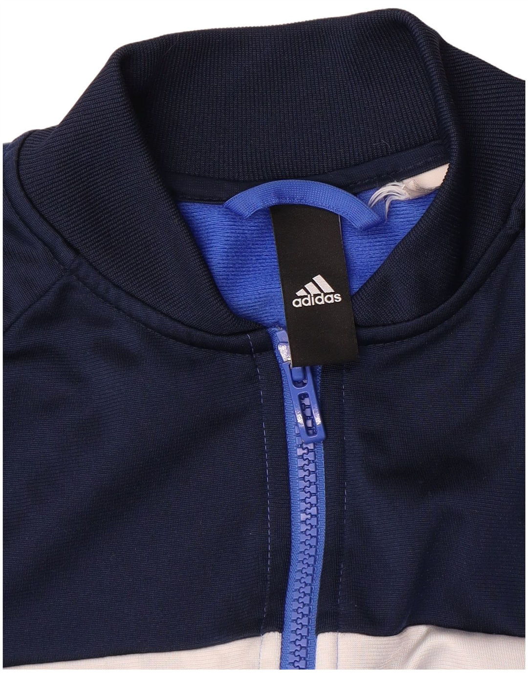 Męska bluza dresowa Adidas, średnia granatowa, blok kolorów