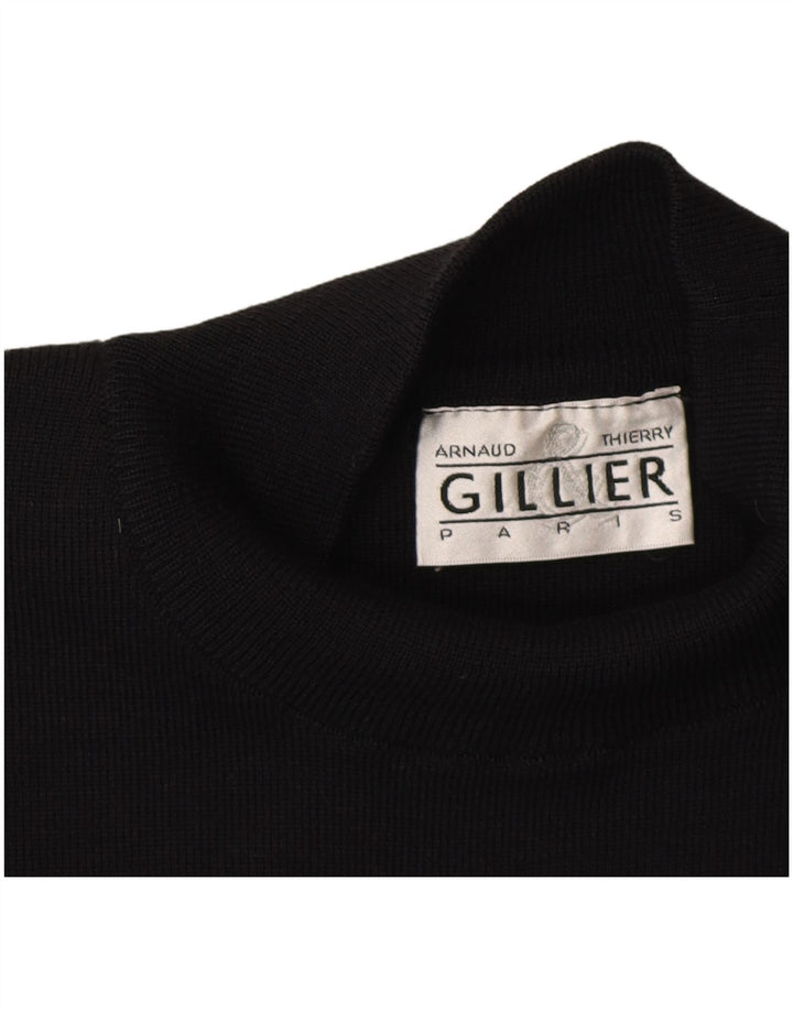 Arnaud & Thierry Gillier Damski sweter z golfem UK 14 Medium Bla