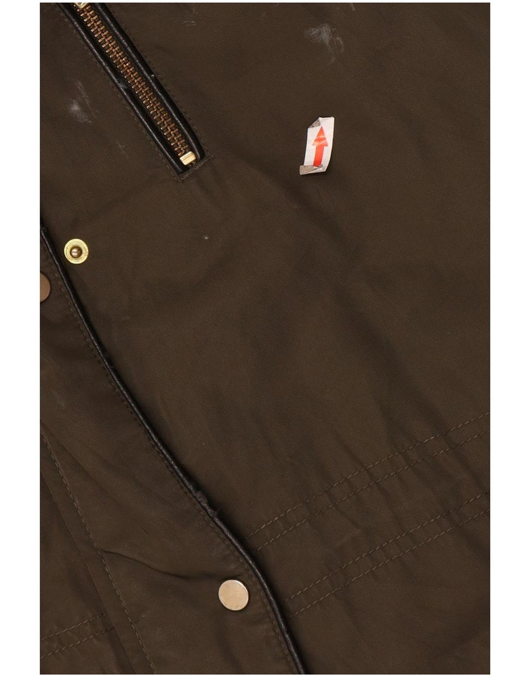 Damska kurtka parka z kapturem Oasis UK 14, średni khaki, poliester