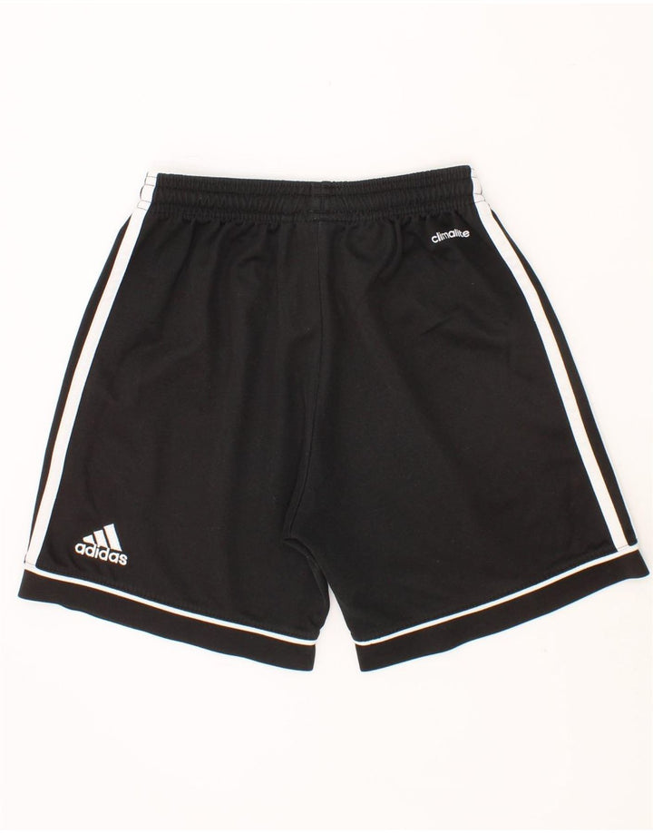 ADIDAS Boys Climalite Sport Shorts 9-10 Years Black Polyester Vintage Adidas and Second-Hand Adidas from Messina Hembry 