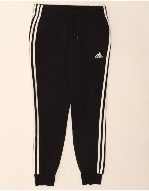 Damskie spodnie dresowe Adidas Joggers UK 8/10 Małe czarne bawełniane