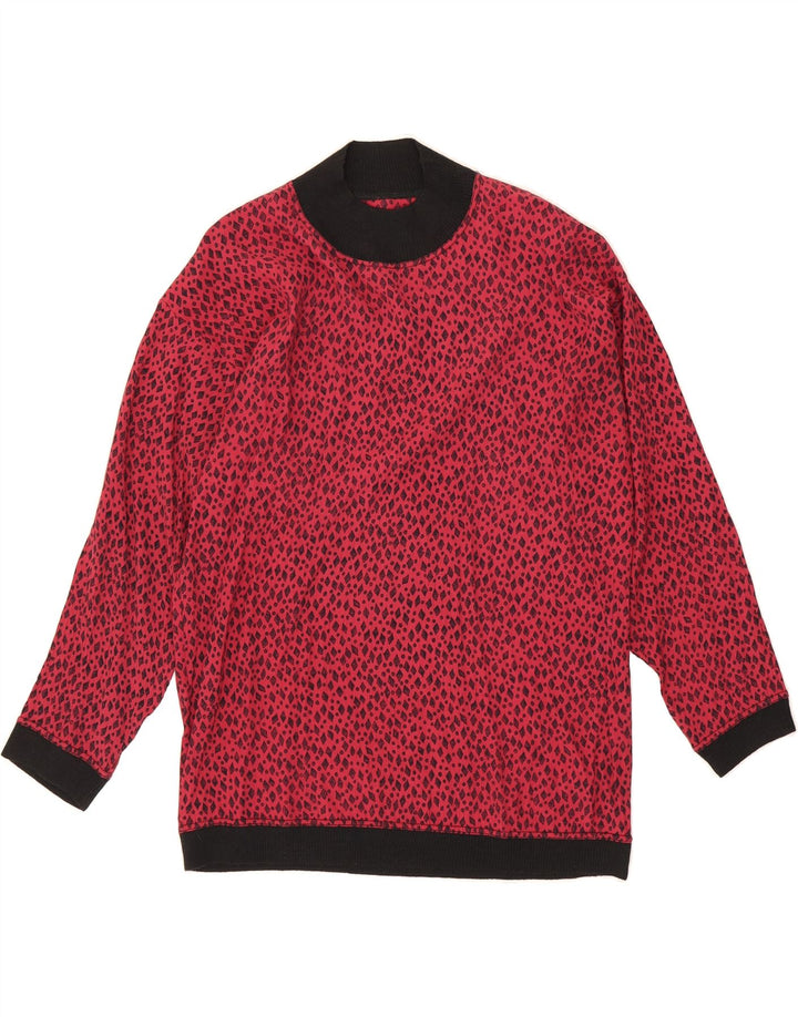 VINTAGE Womens Top Long Sleeve UK 16 Large Red Spotted Viscose Vintage Vintage and Second-Hand Vintage from Messina Hembry 