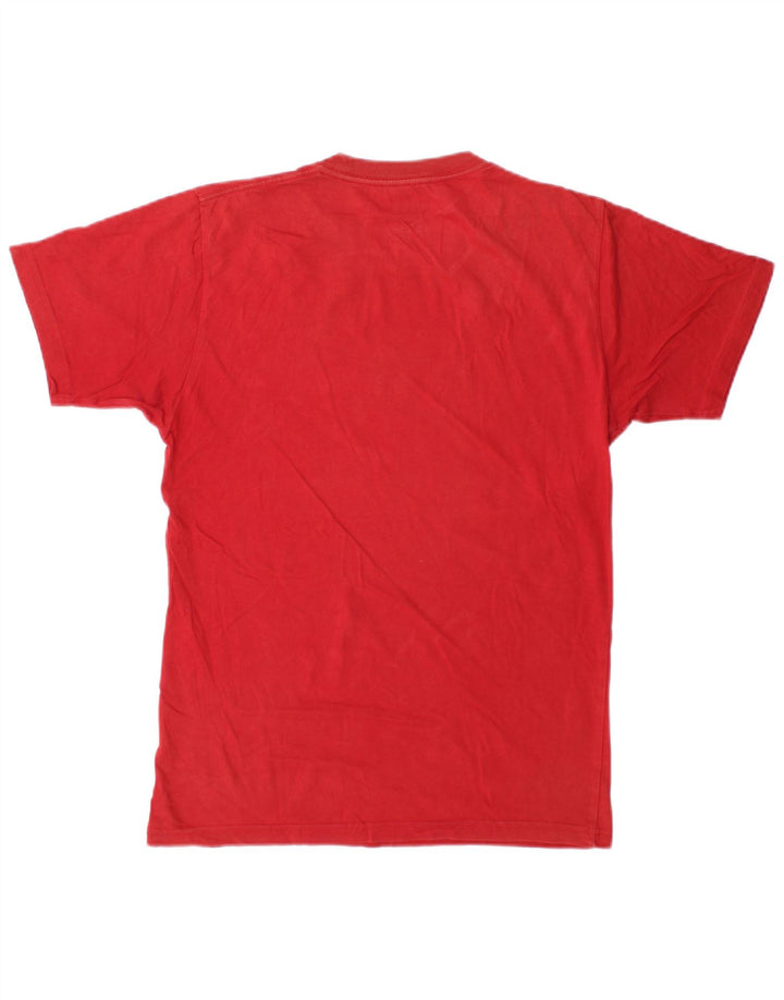 Męski T-shirt Vans o klasycznym kroju, mały, czerwony, bawełniany