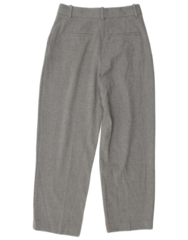 Damskie spodnie typu casual Zara o luźnym kroju XS W25 L27 Szary poliester
