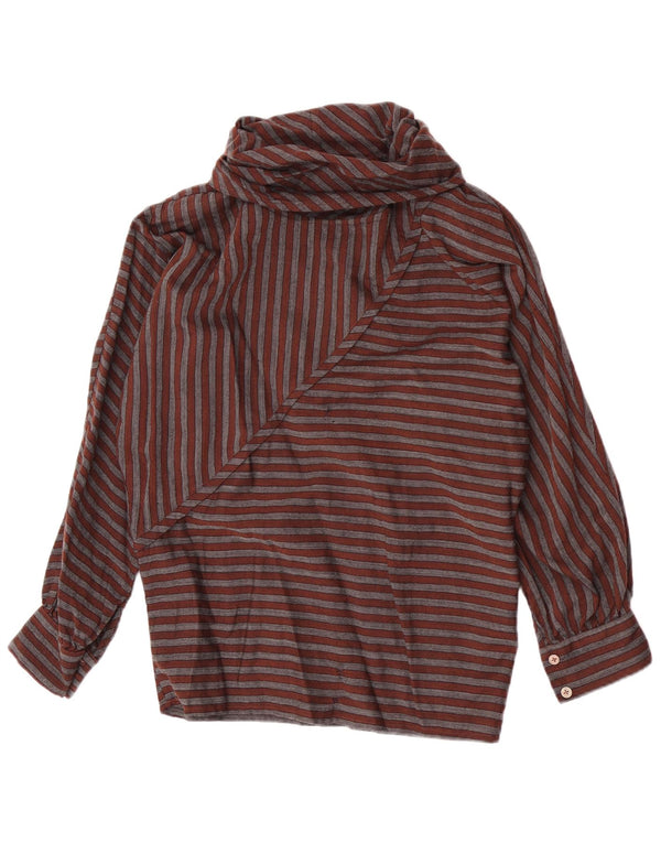 Bluzka damska vintage IT 40 Small Brown Striped