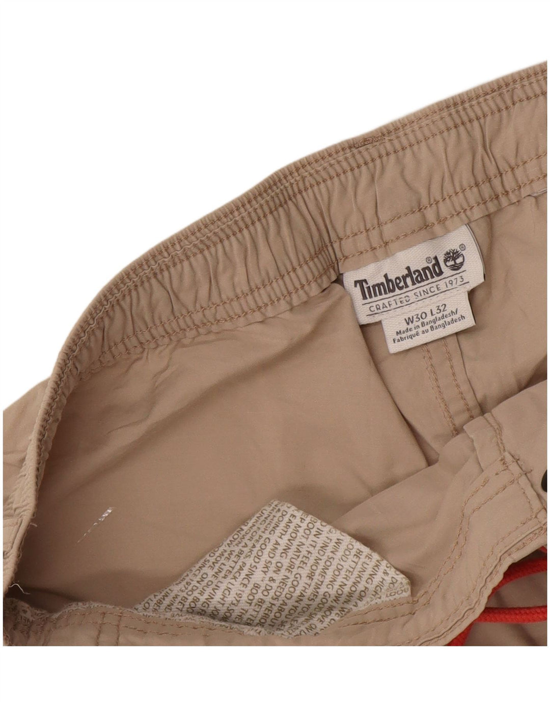 Męskie spodnie typu slim chino Timberland W30 L32 beżowe