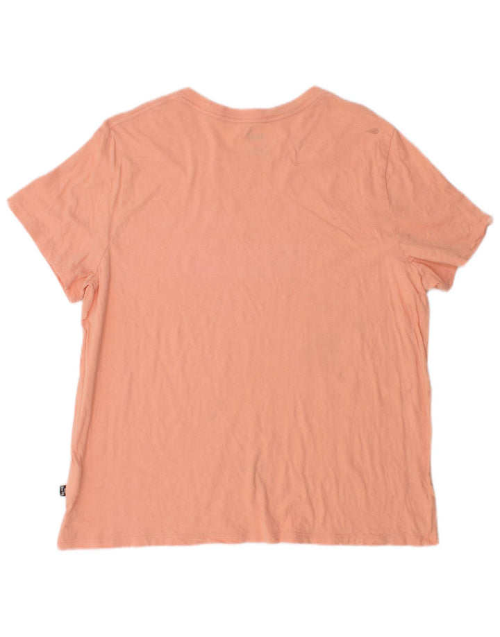 Damska koszulka z grafiką PUMA Top UK 18 XL Różowa bawełna