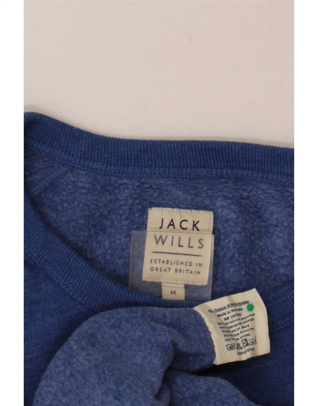 Jack Wills Męska bluza sweterkowa Średni niebieski bawełniany