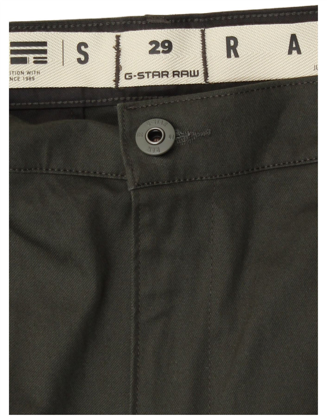Męskie proste spodnie chino G-Star W29 L29 Khaki, bawełna