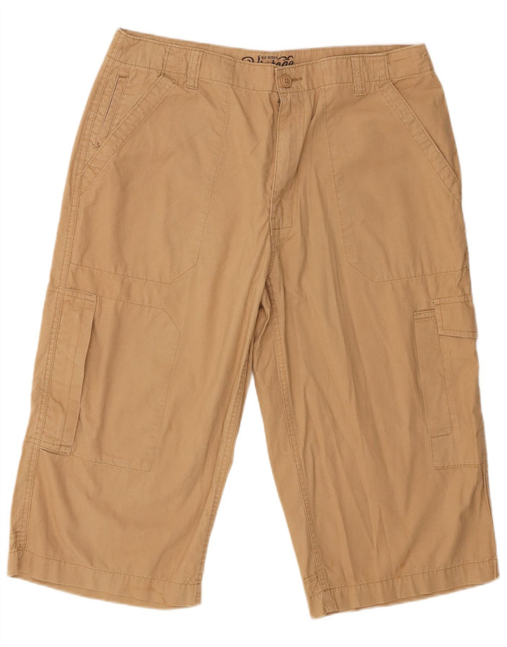 Marks & Spencer Męskie bermudy Blue Harbor Cargo W34, duże, beżowe