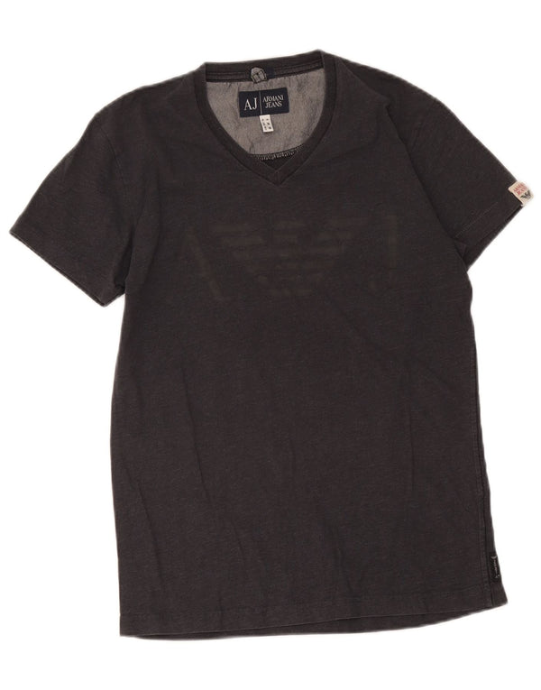 Damska koszulka z grafiką Armani Jeans Top UK 6 XS, szara