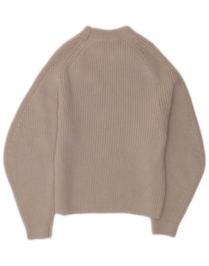 Cos Damski sweter z golfem UK 6 XS, szara wełna