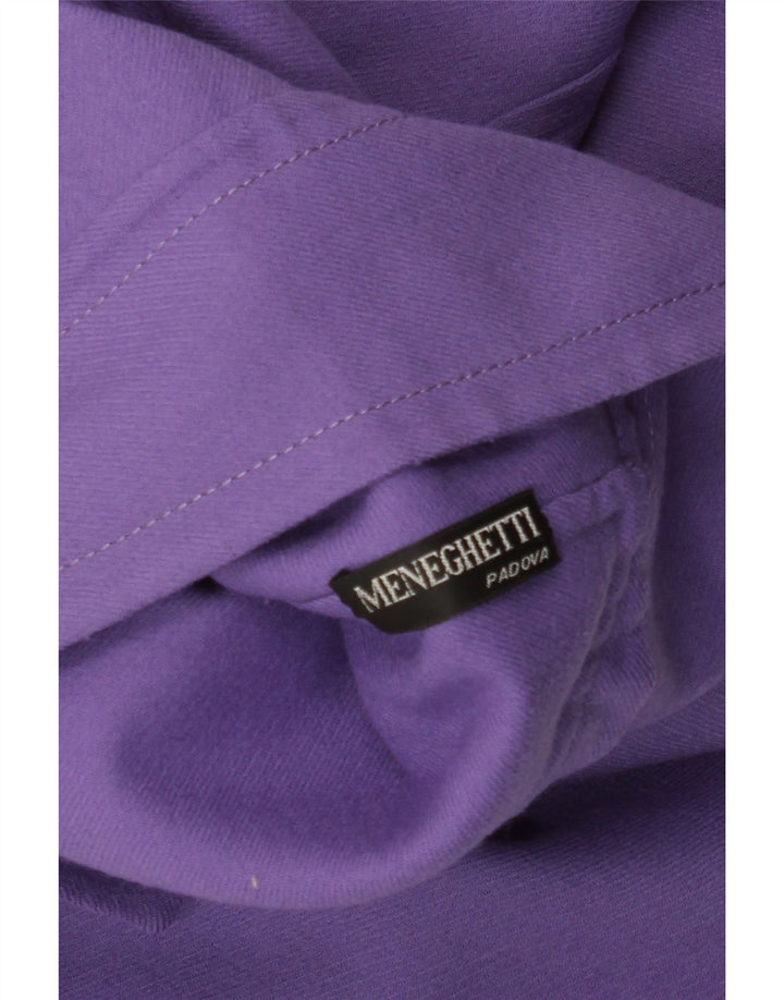 Damska marynarka zapinana na 4 guziki VINTAGE UK 16, duża fioletowa