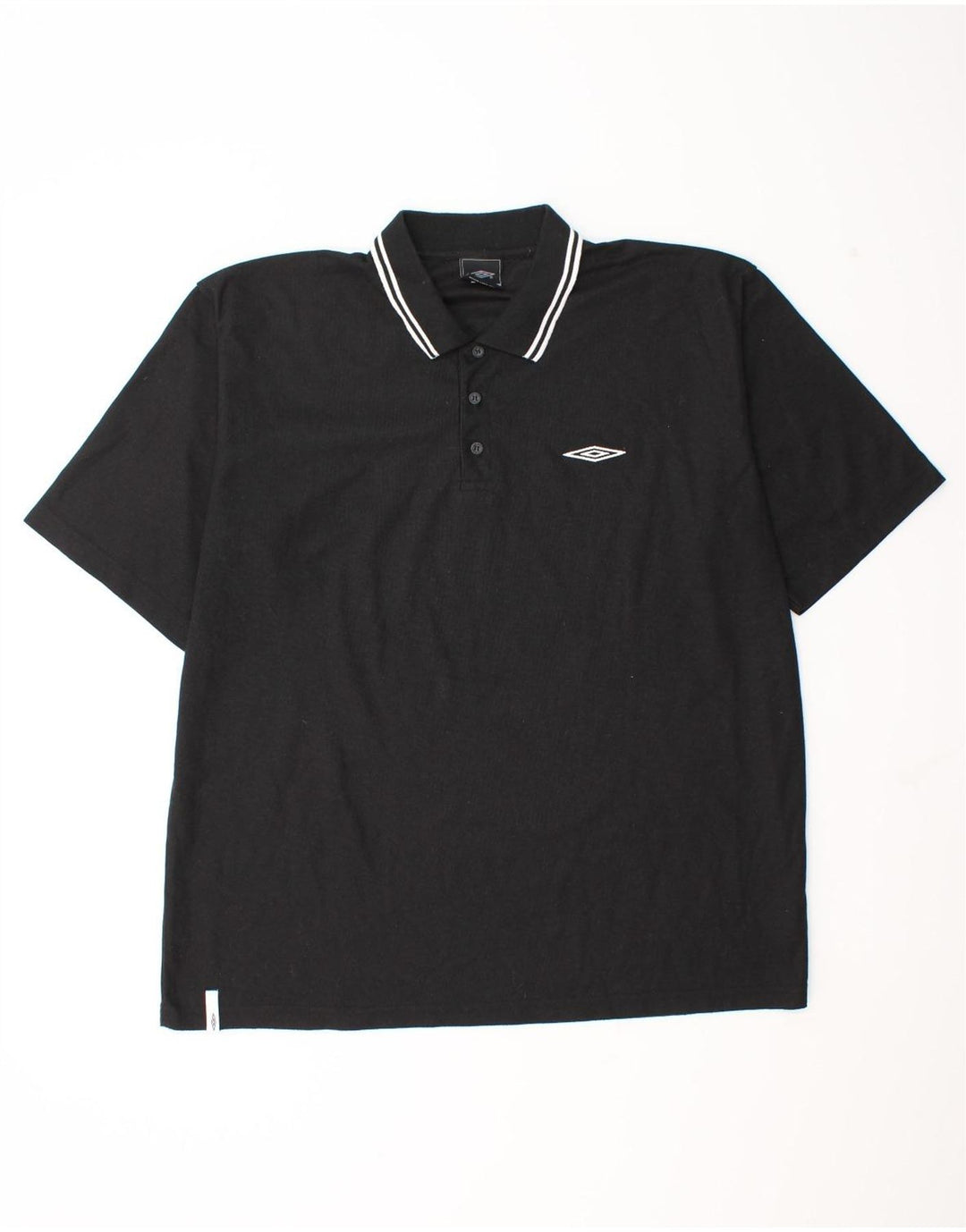 Męska koszulka polo Umbro 2XL, czarna, poliester