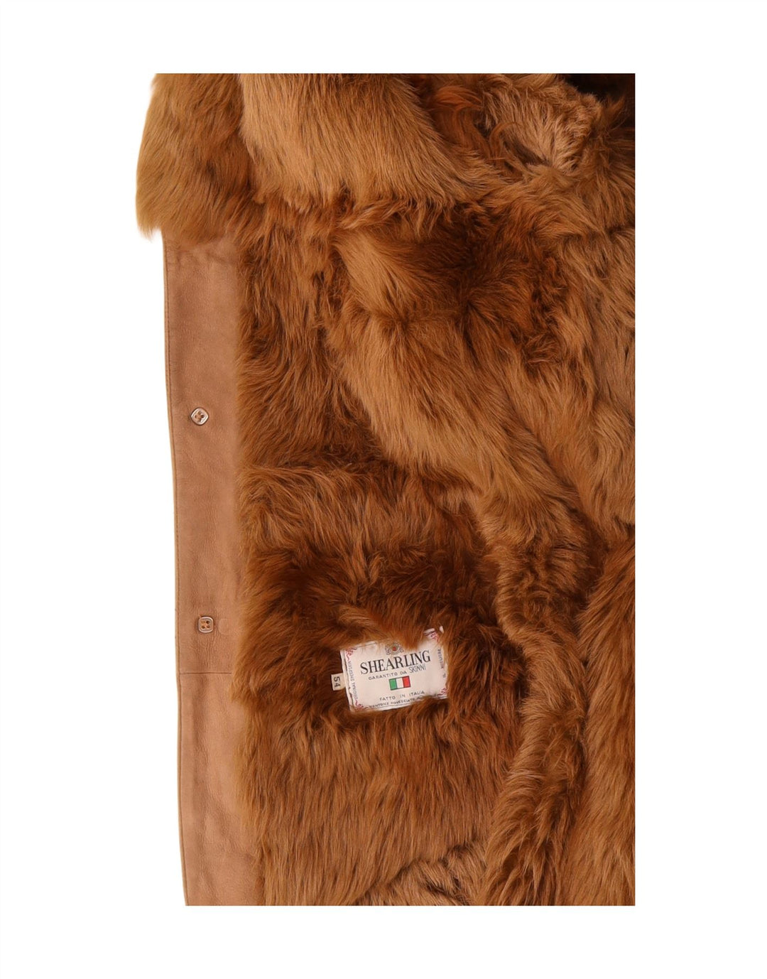 SKINNI Mens Shearling Jacket IT 54 2XL Beige Shearling Vintage Skinni and Second-Hand Skinni from Messina Hembry 