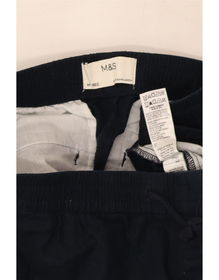 Spodnie damskie Marks & Spencer Straight Chino Medium W30 L30 Granatowe