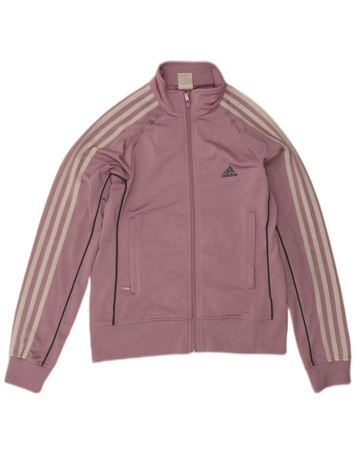 Damska bluza dresowa Adidas UK 12 Średni fioletowy poliester