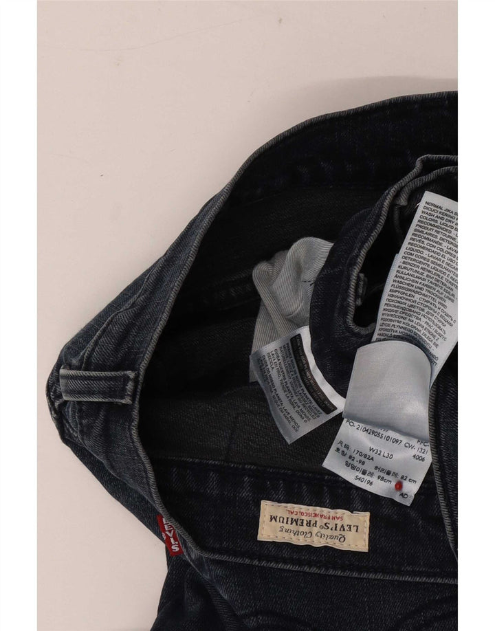 Męskie jeansy slim fit Levi's W32 L30 Niebieskie bawełniane