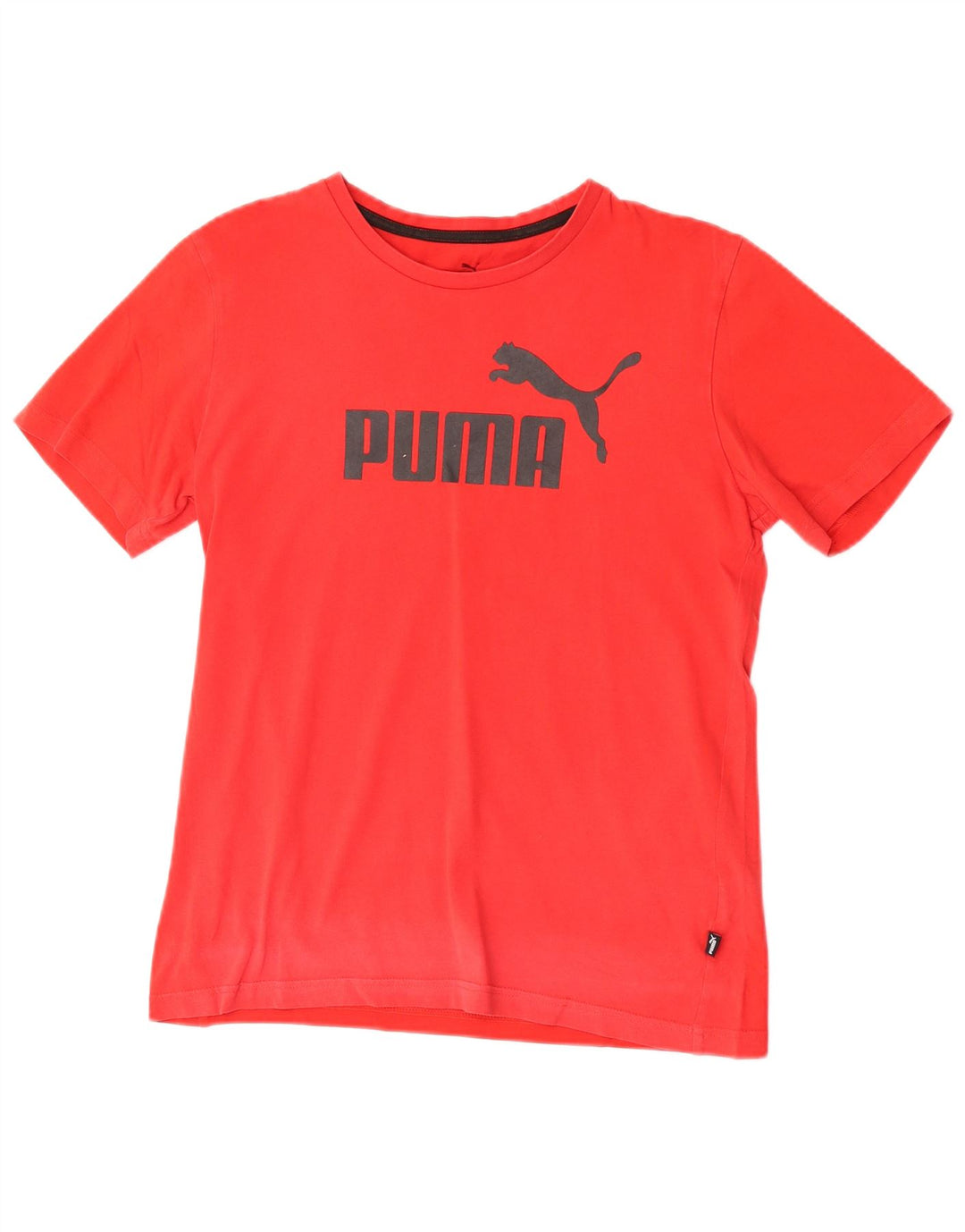 Męski T-shirt z grafiką Puma, mały, czerwony, bawełniany