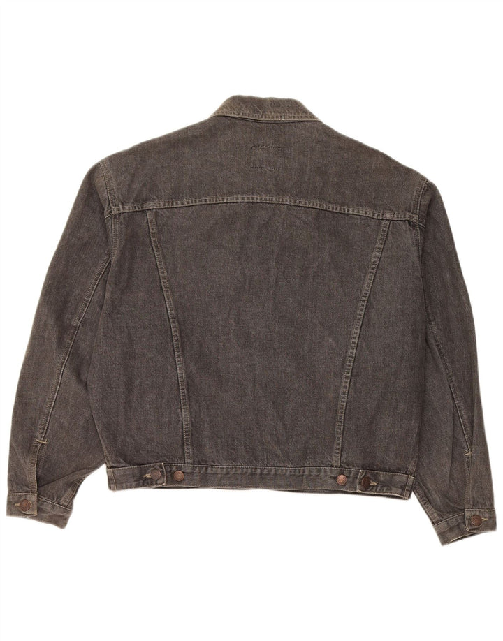 Męska kurtka dżinsowa Benetton Oversize IT 46 Small, szara, bawełniana