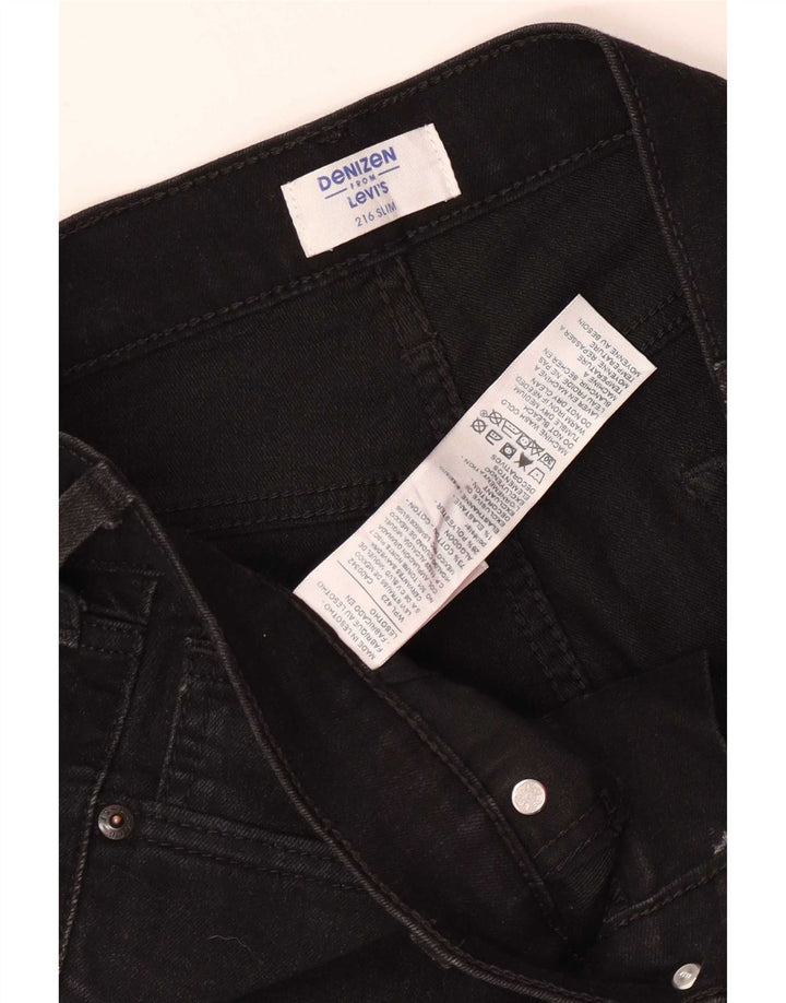 Męskie jeansy Levi's Denizen Slim W33 L32 Czarne bawełniane