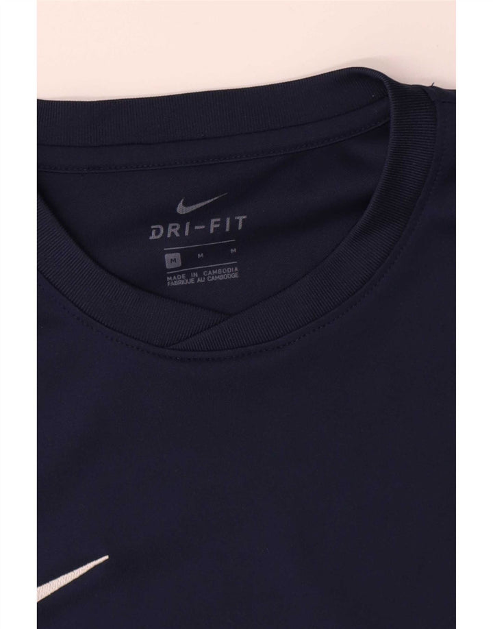 Męska koszulka Nike Dri Fit z długim rękawem, średni granatowy poliester